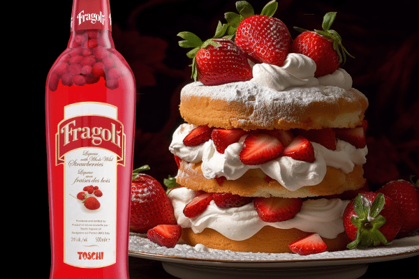 Shortcake aux fraises à la liqueur Fragoli de TOSCHI